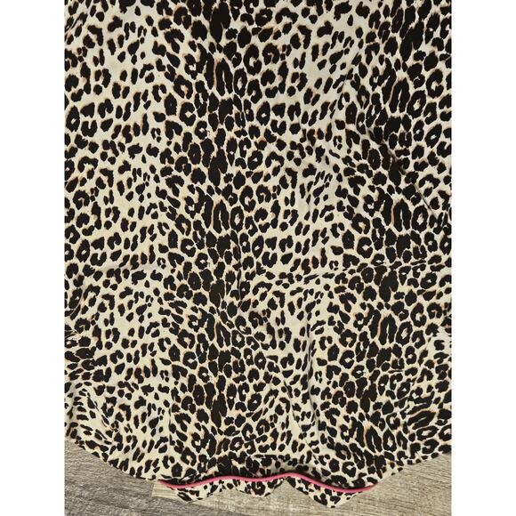 Bed head neiman Marcus cheetah print Shorts pajama set preppy pjs Womens small - Picture 8 of 8